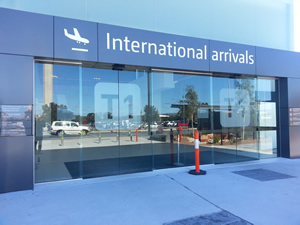 International arrivals